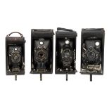 Four Folding Kodak Cameras,