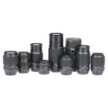 A Good Selection of Pentax Camera Lenses,