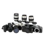 A Mixed Selection of Pentax Cameras,