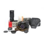 A Canon A-1 35mm SLR Outfit,