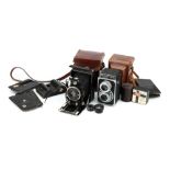 A Ricohflex Model VII Medium Format TLR Camera,