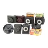 A Large Selection of Bakelite Cameras,