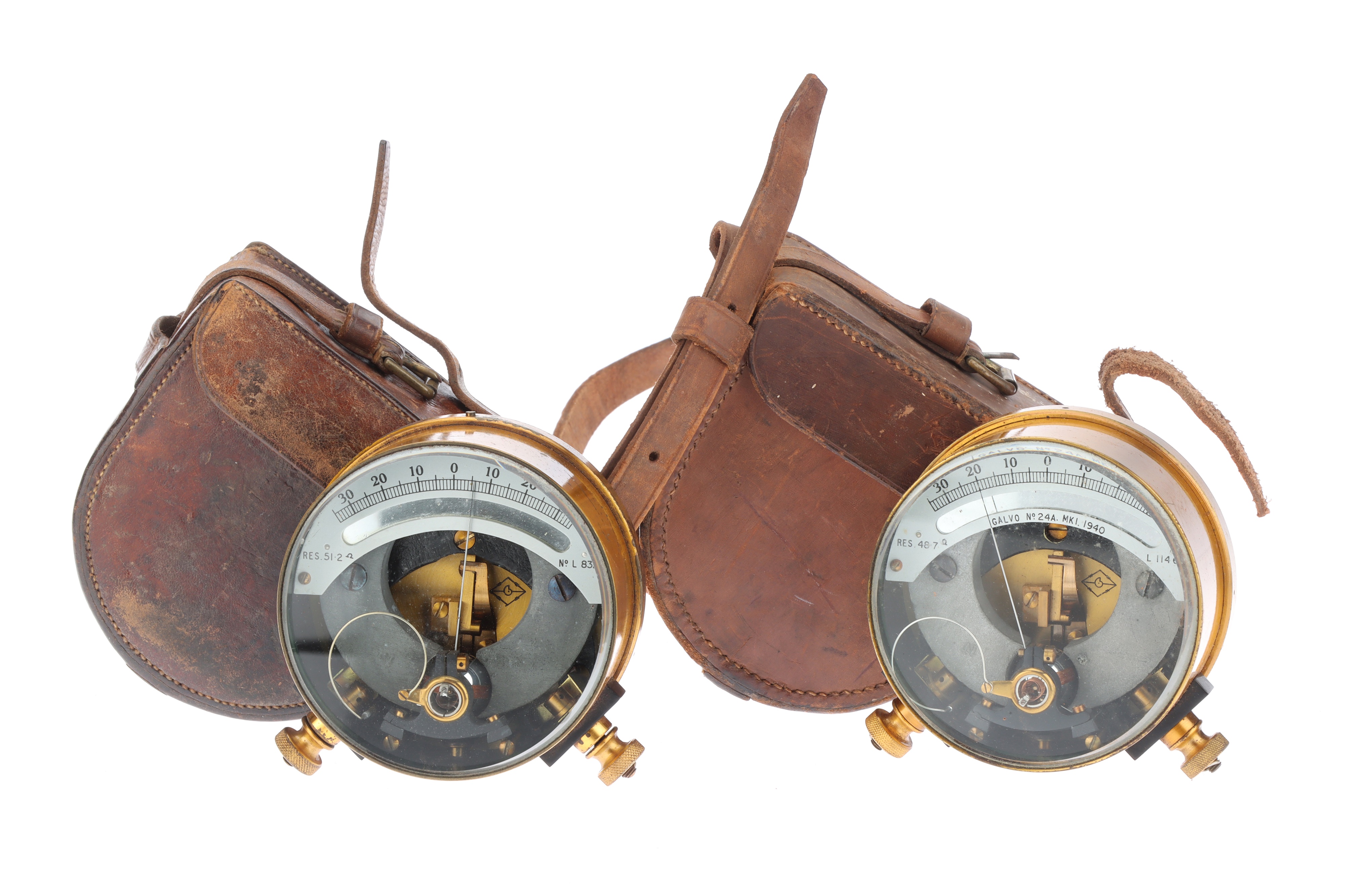 A Pair Of Telegraph Engineer's Galvanometers, - Image 2 of 3