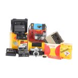 A Mixed Selection of Kodak Cameras,