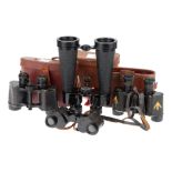 A Collection of 4 Sets of English Binoculars,