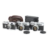 Three 35mm Rangefinder Cameras,