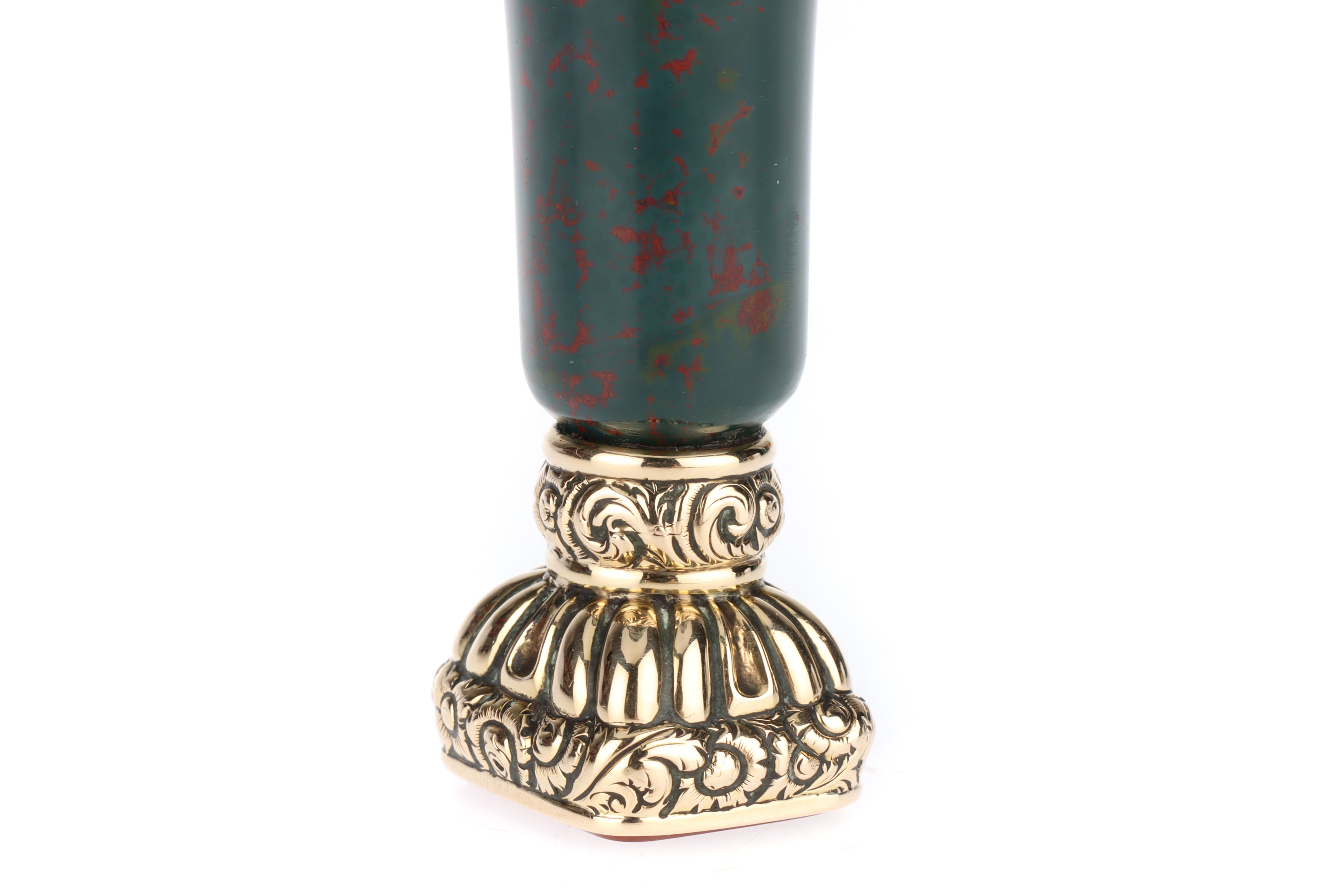 A Rare William IV Bloodstone Handled Carnelian Desk Seal, - Image 4 of 4