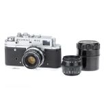 A Zorki 4K 35mm Rangefinder Camera,