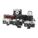 A Quartet of Soviet Era 35mm Cameras,