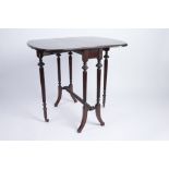 A Victorian Gillows Design Mahogany Sutherland Table,