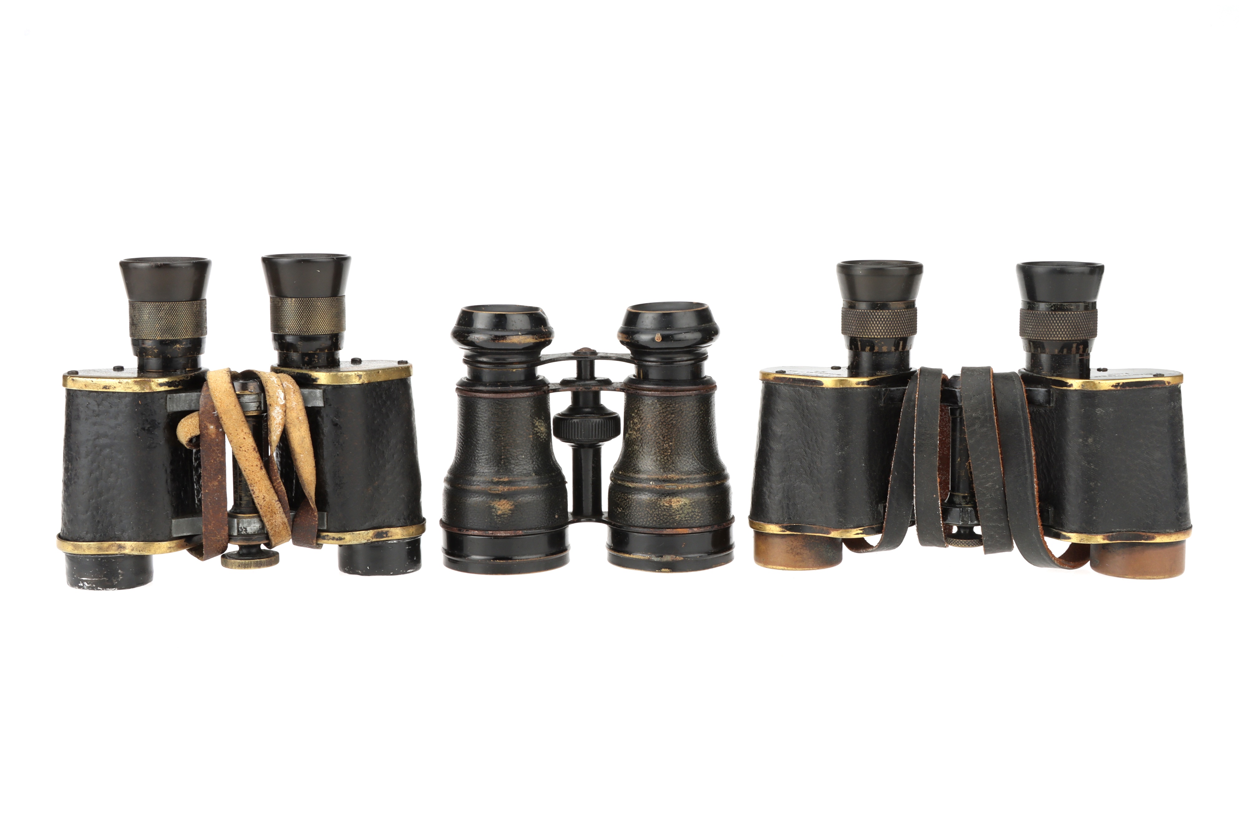 A Collection of Six French Field Glasses & Binoculars,