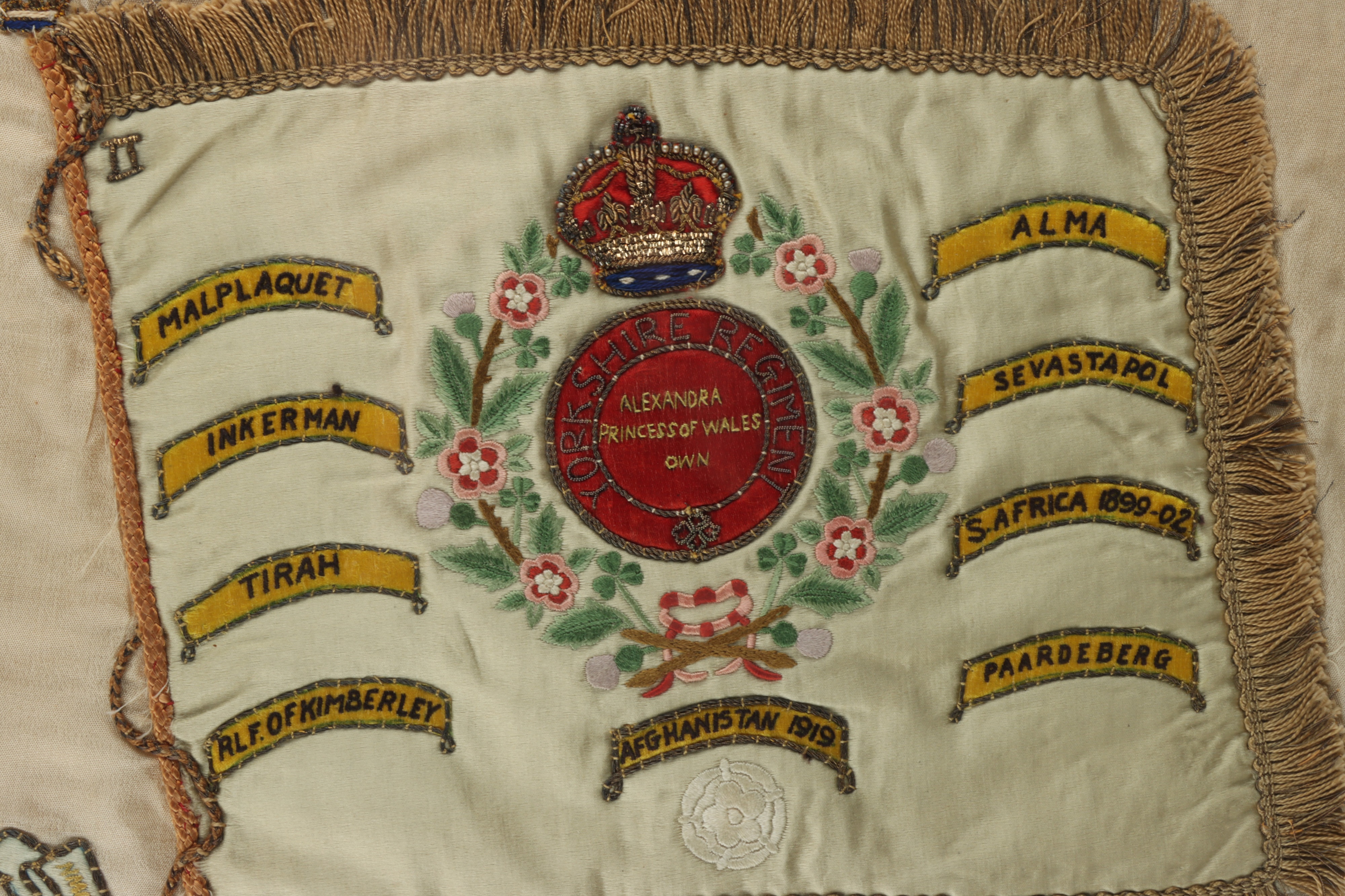 A WWI Military Silk Commemorating 19th The Green Howard Regiment , - Image 7 of 7