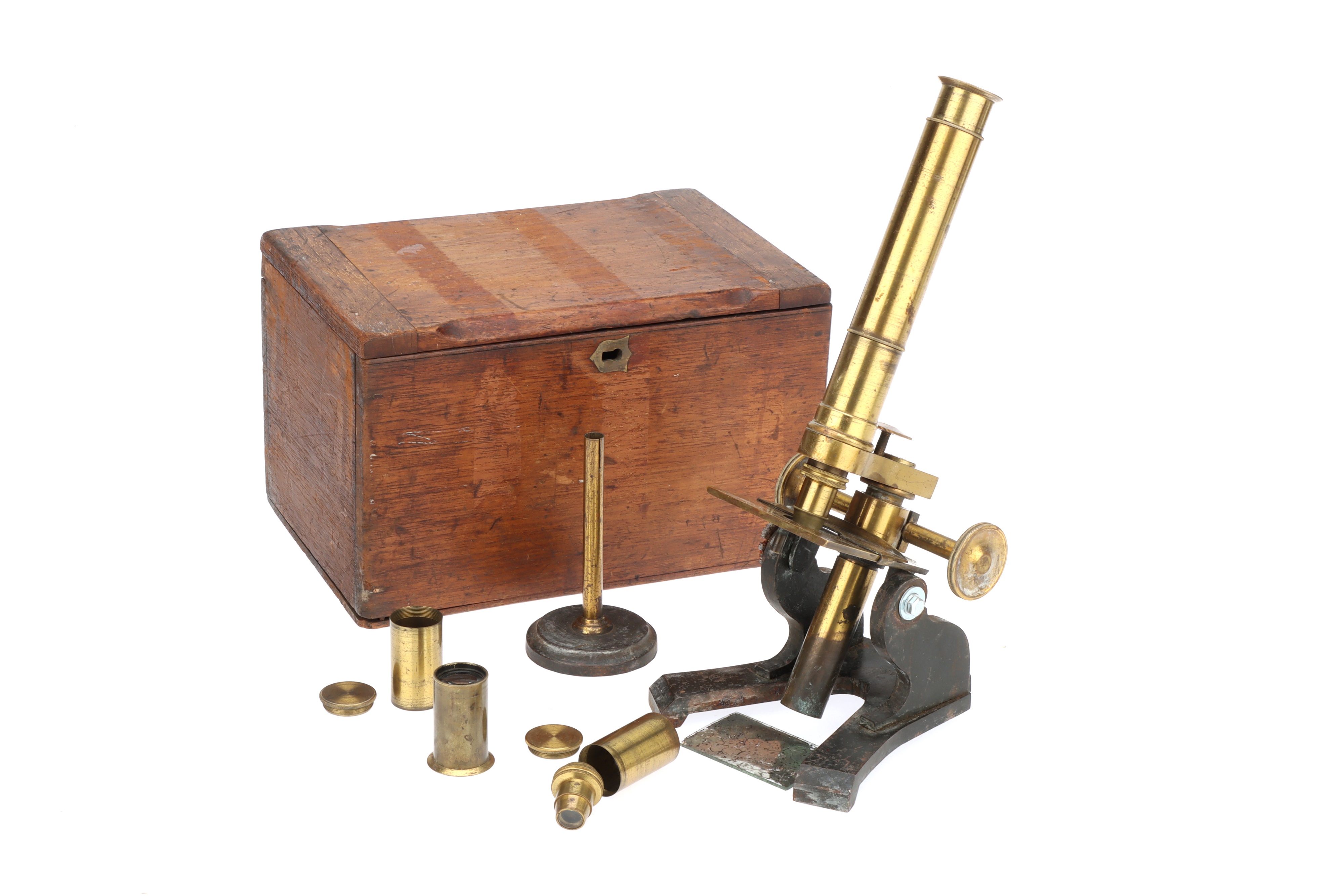 A Late 19th Century Society of the Arts Student Microscope,