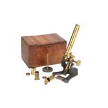 A Late 19th Century Society of the Arts Student Microscope,