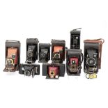 A Selection of Kodak Folding Cameras,