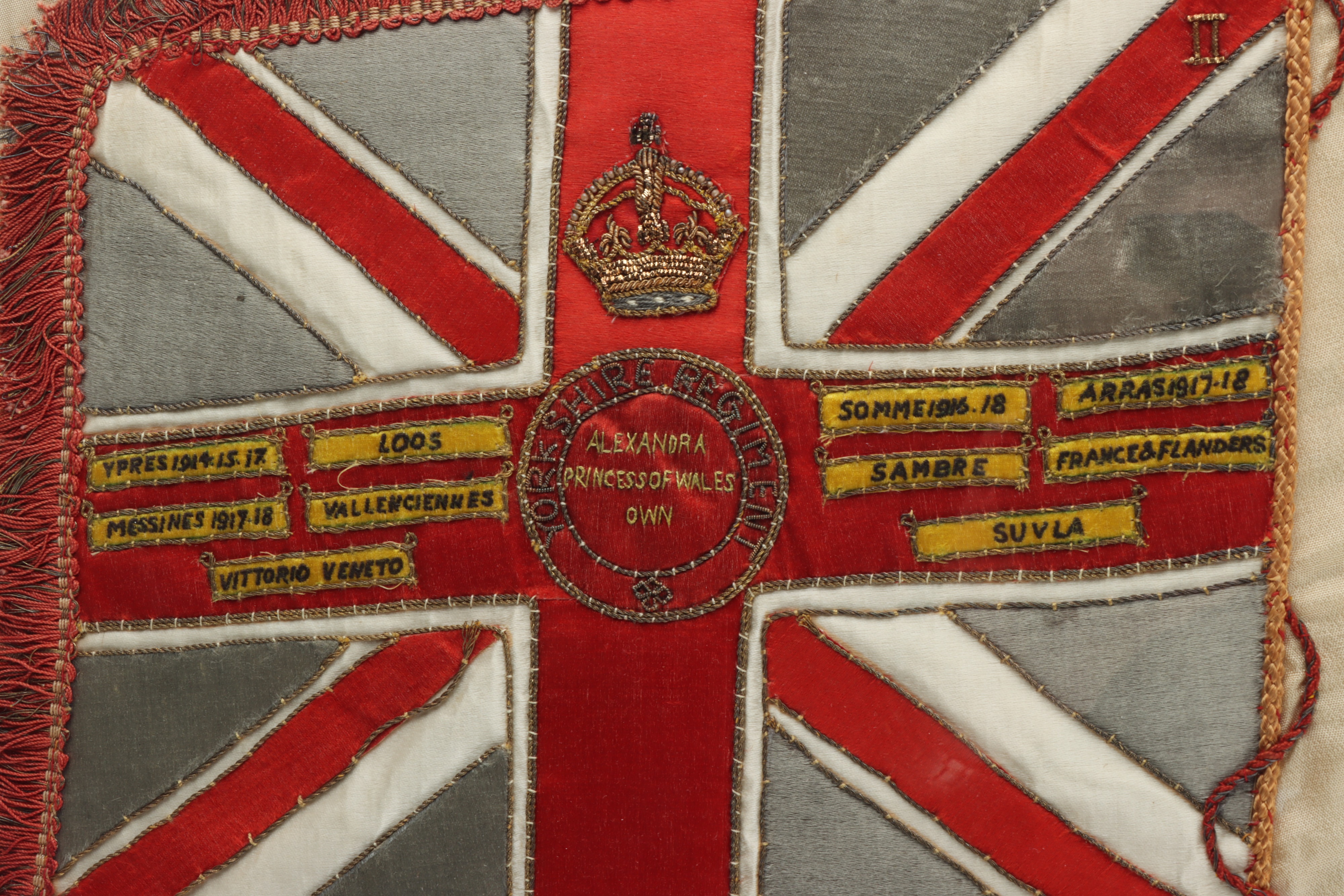 A WWI Military Silk Commemorating 19th The Green Howard Regiment , - Image 3 of 7