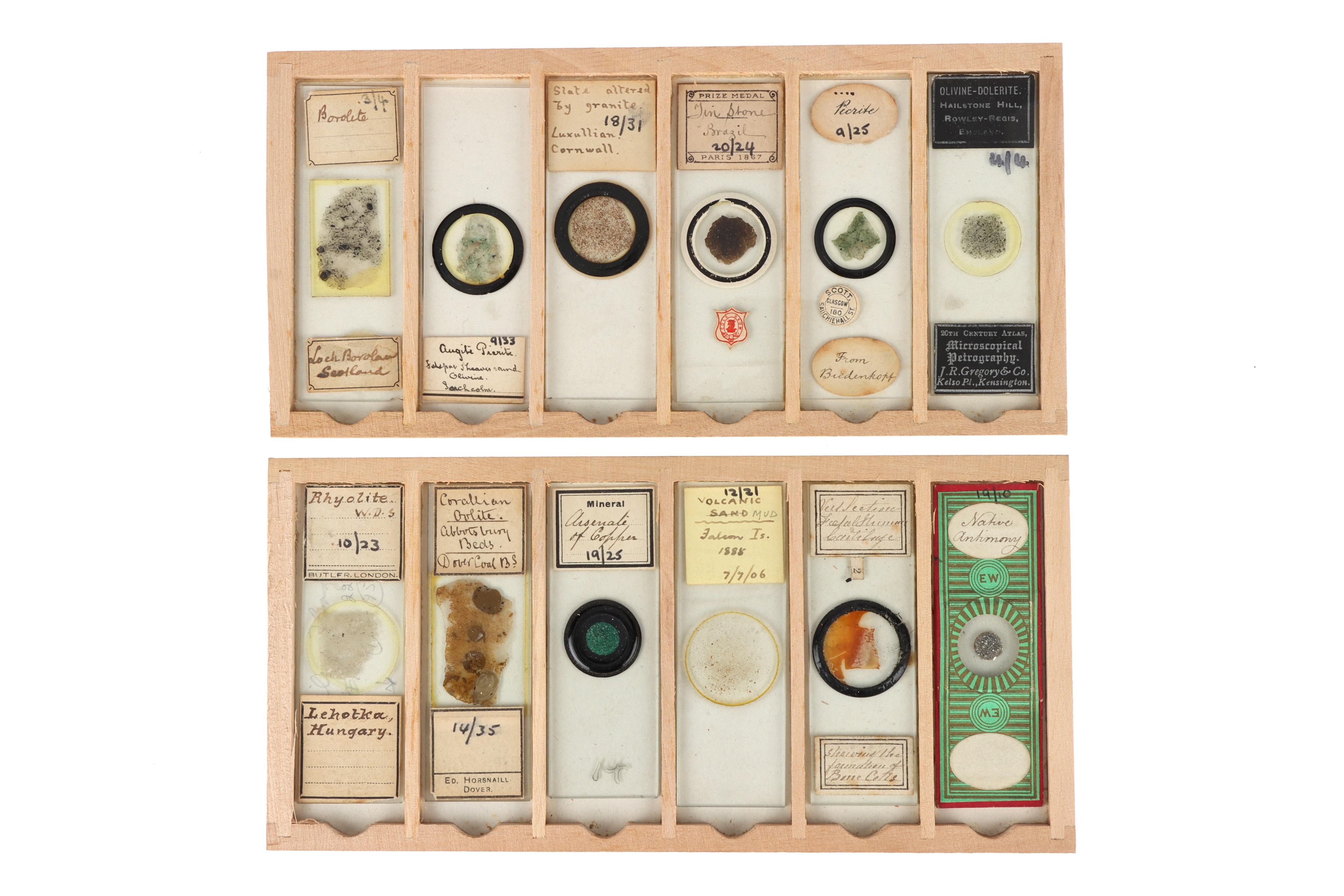 A Collection of Early Geology Microscope Slides, - Bild 2 aus 5