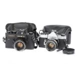 Two Yashica 35mm SLR Cameras,