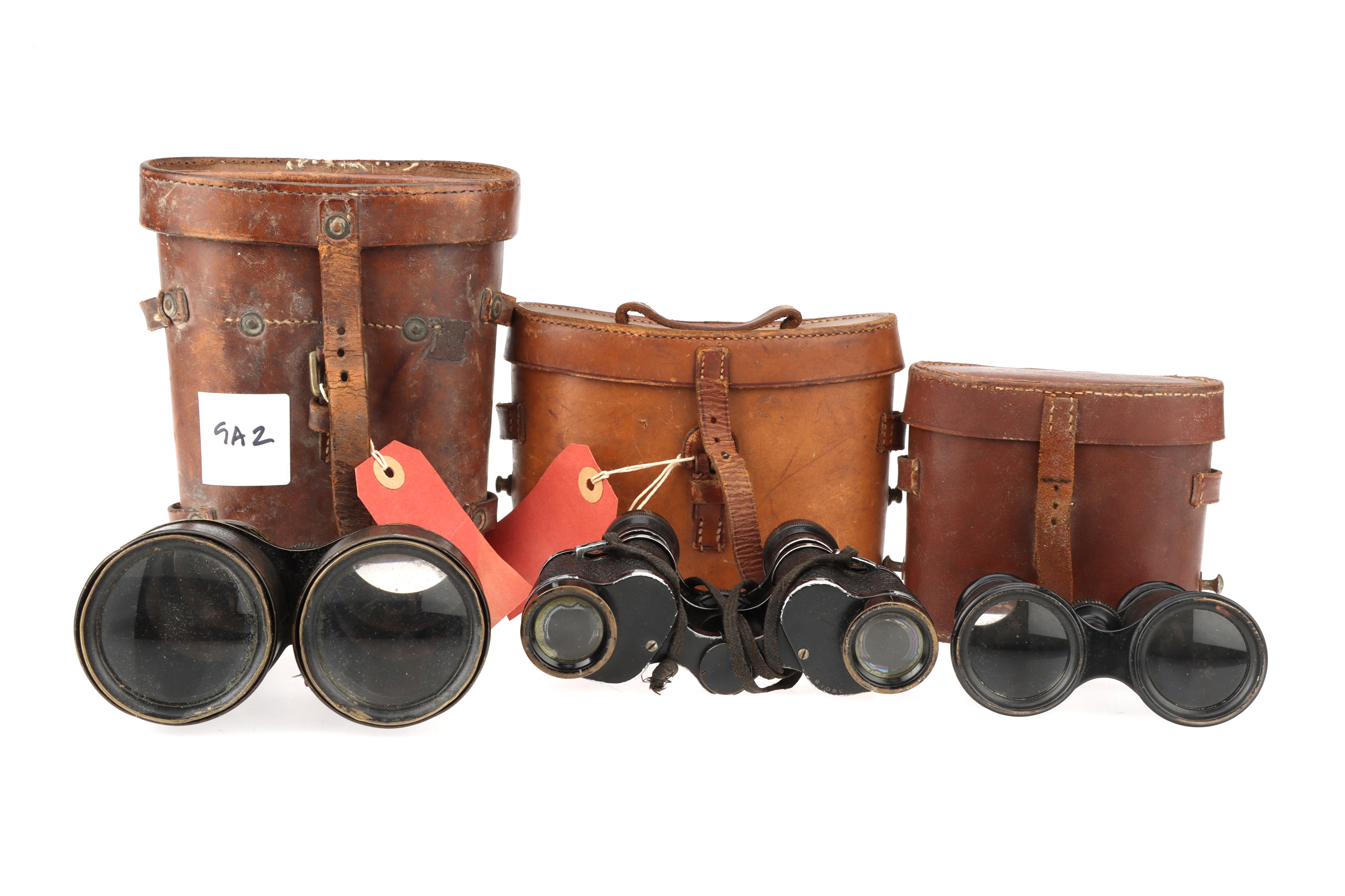 A Collection of Six French Field Glasses & Binoculars, - Bild 2 aus 4