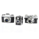 A Selection of Three Analogue Film Cameras,