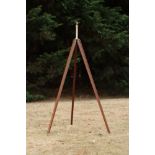 Brass & Mahogany Telescope Tripod,