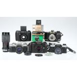 A Selection of 35mm SLR Cameras,