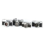 Four 35mm Rangefinder Style Cameras,