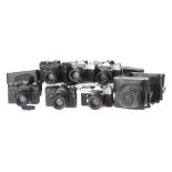 A Selection of Zenit 35mm SLR Cameras,