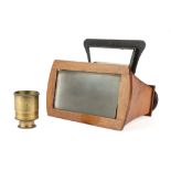 A Brewster-Type Stereoscope & Plate Camera Focus Viewer,
