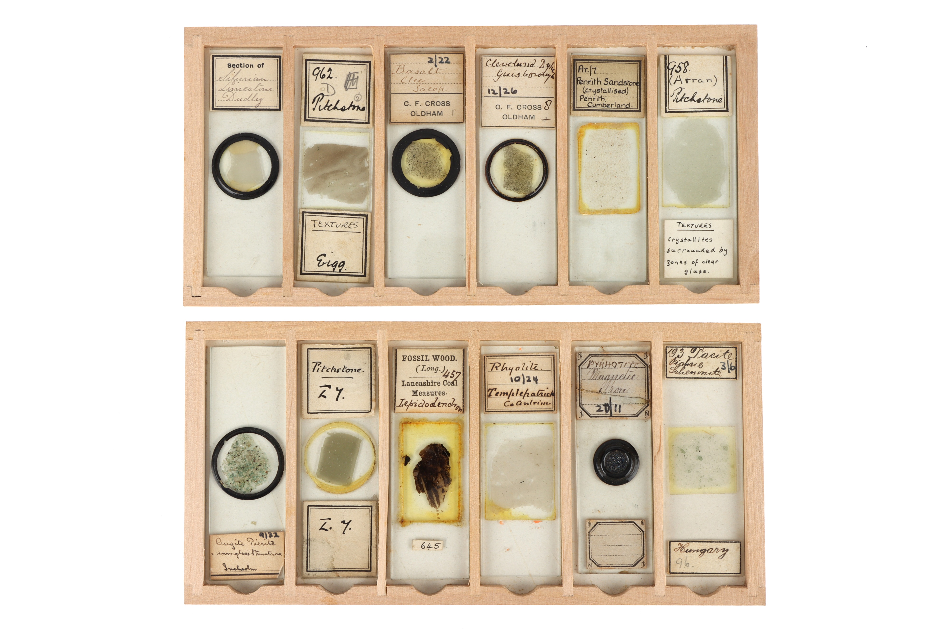 A Collection of Early Geology Microscope Slides, - Bild 3 aus 5
