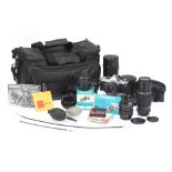 A Pentax MX 35mm SLR Camera Outfit,