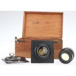 A Dallmeyer London No.2 Series XVII 15" Convertible Dallon Telephoto Lens,