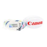 A Canon Branded Rugby Ball,