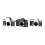 Three Nikon SLR Camera Bodies,