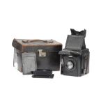 A Houghton Ensign De Luxe Reflex SLR Camera,