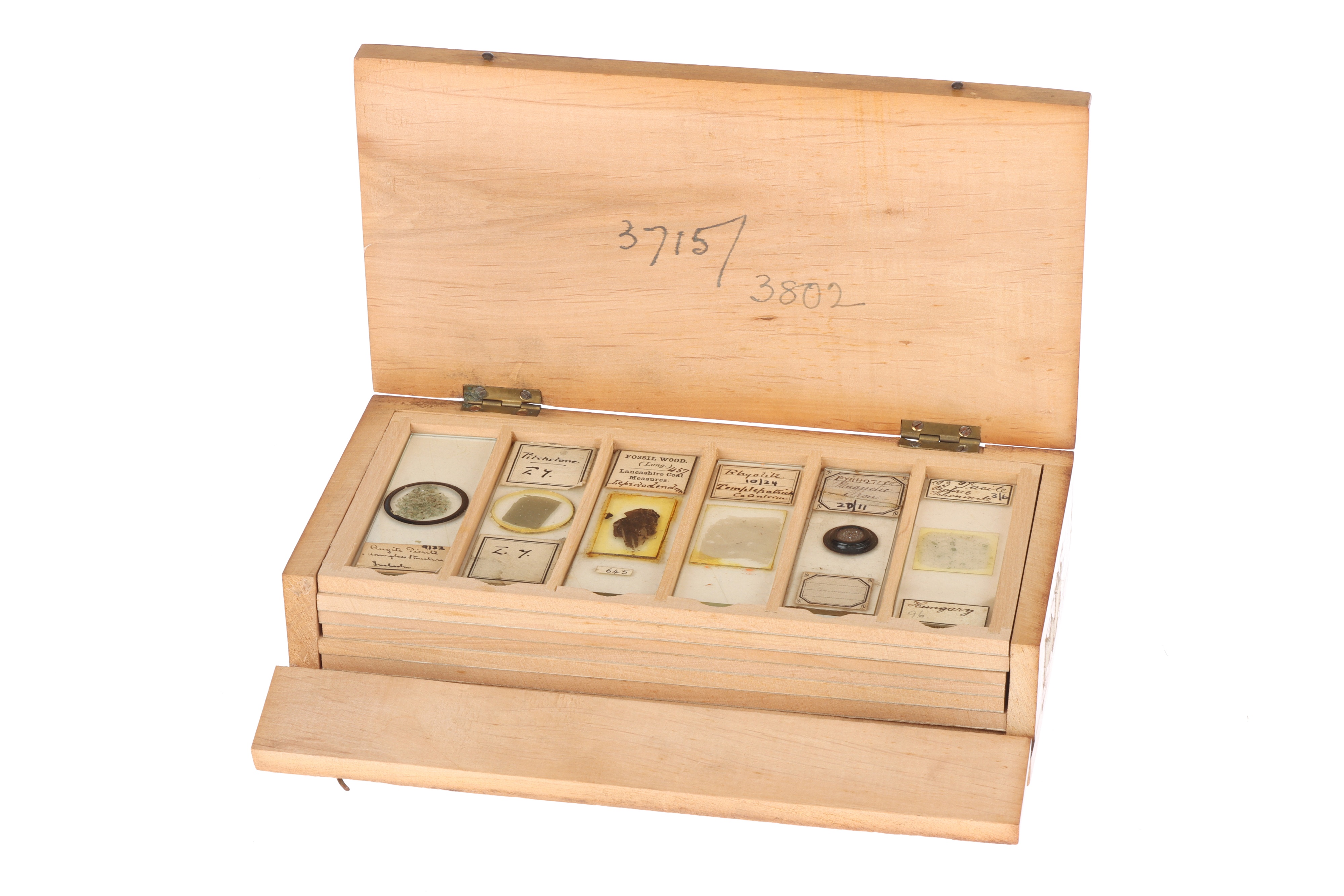 A Collection of Early Geology Microscope Slides,