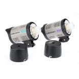 Two Elinchrom Photography Studio Flash Heads,