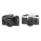 Two Pentax 35mm SLR Cameras,