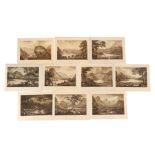 A Collection of Late 18th Century Lakeland Engravings,