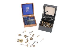 A Quantity of Watchmakers Stocks and Ferrules, with some Lathe Components,