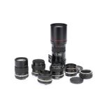 A Collection of Nikon Camera Lenses,