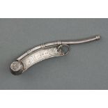 A Rare Victorian Silver Bosun's Whistle,