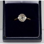 A 1920s Diamond Cluster Ring,