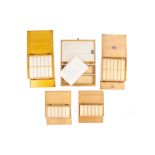 A Collection of 5 Microscope Slide Cases,