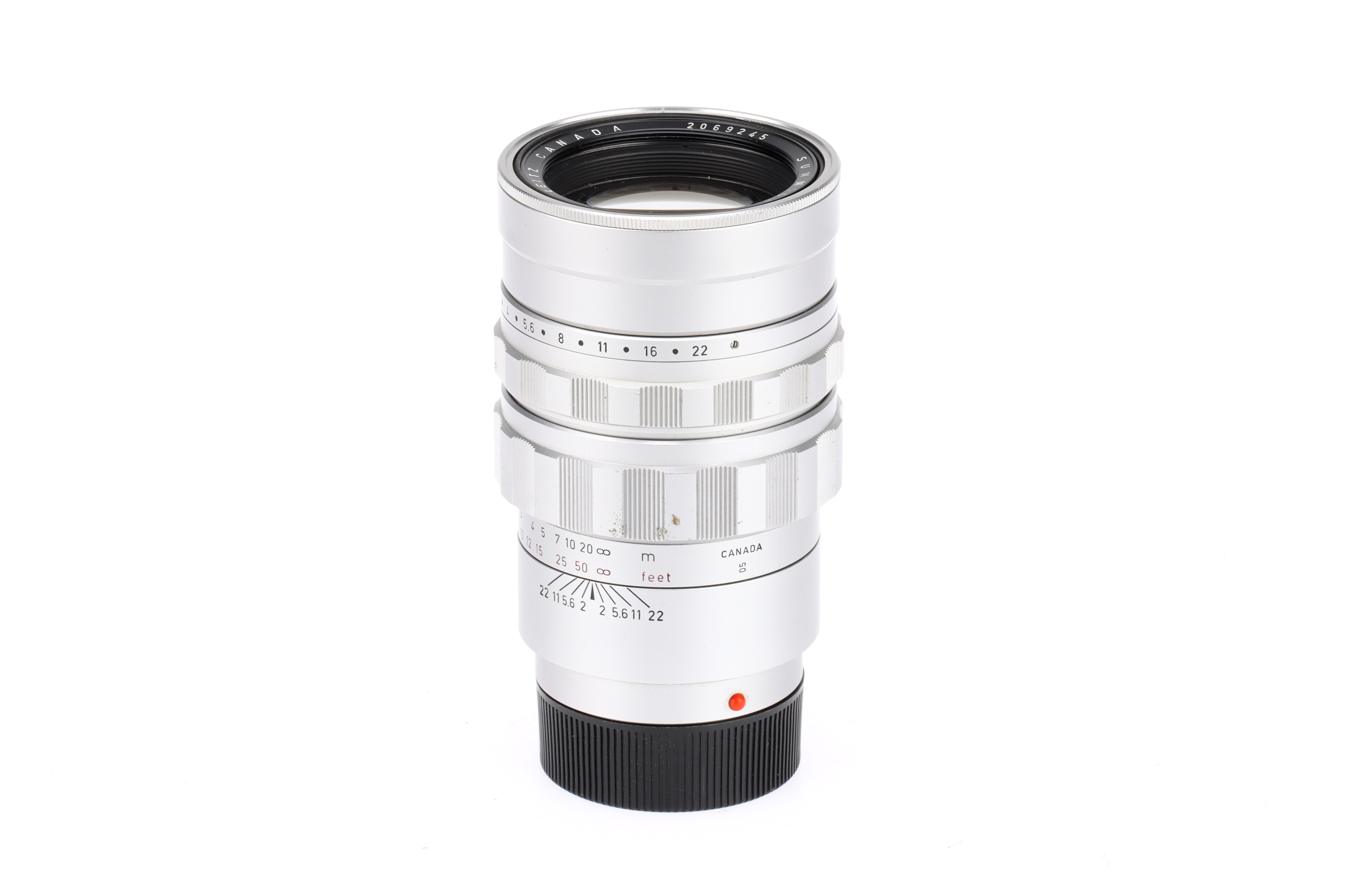 A Leitz Leica Summicron f/2 90mm Camera Lens, - Bild 2 aus 6