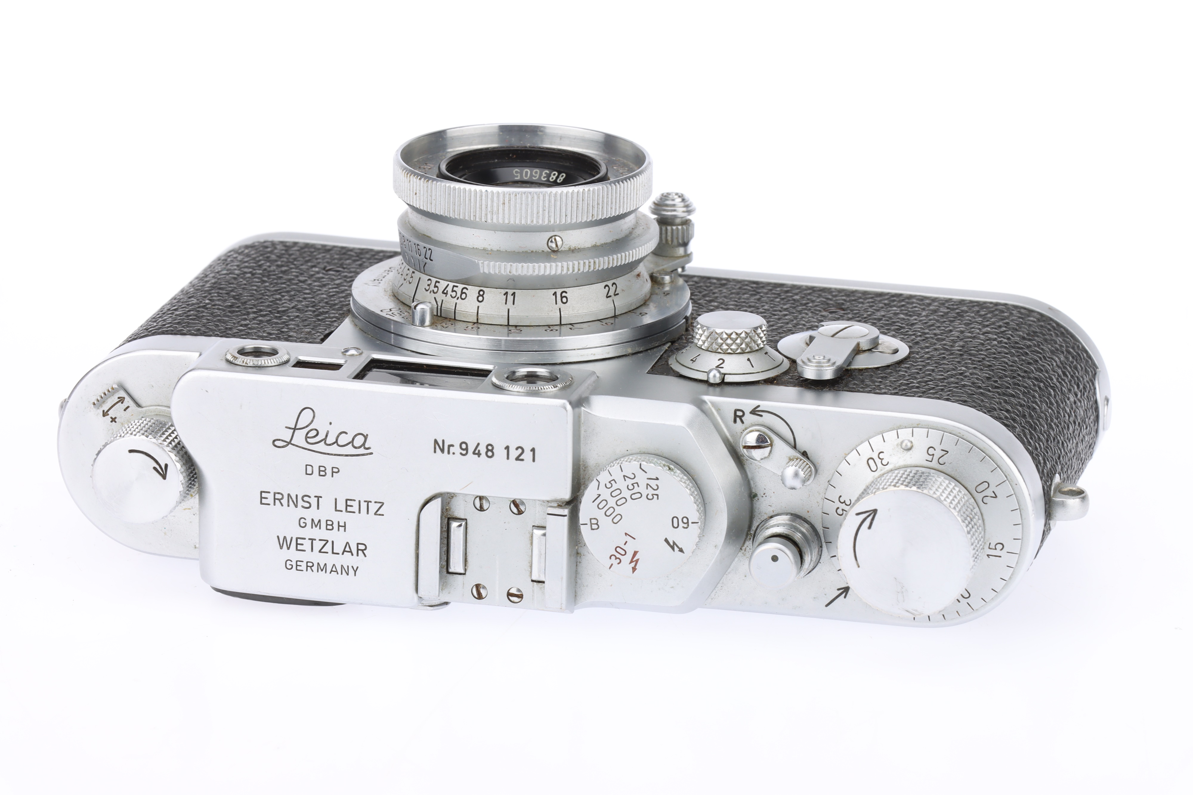 A Leica IIIg Rangefinder Camera, - Bild 3 aus 6