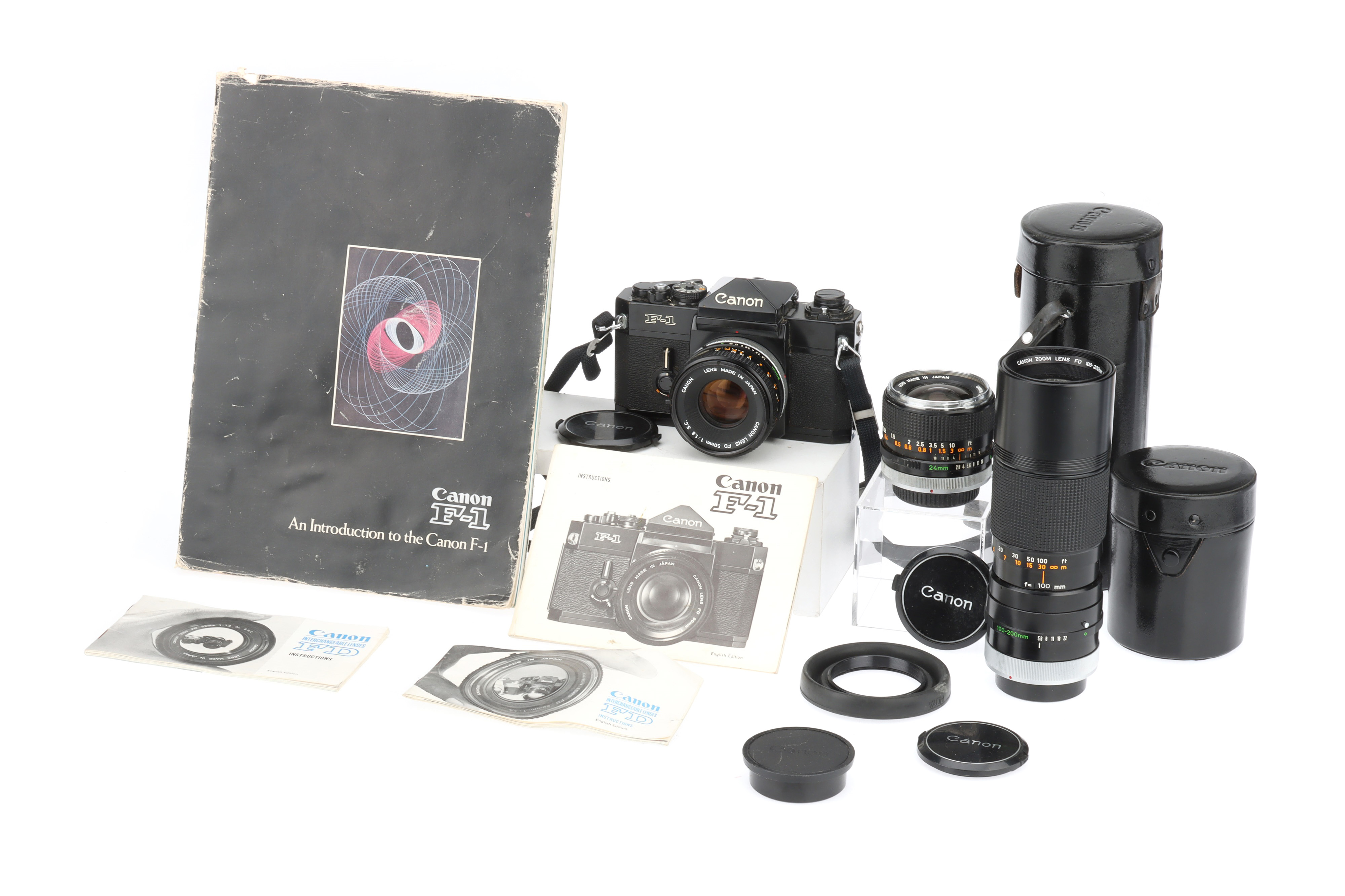 A Canon F-1 35mm SLR Camera Outfit,