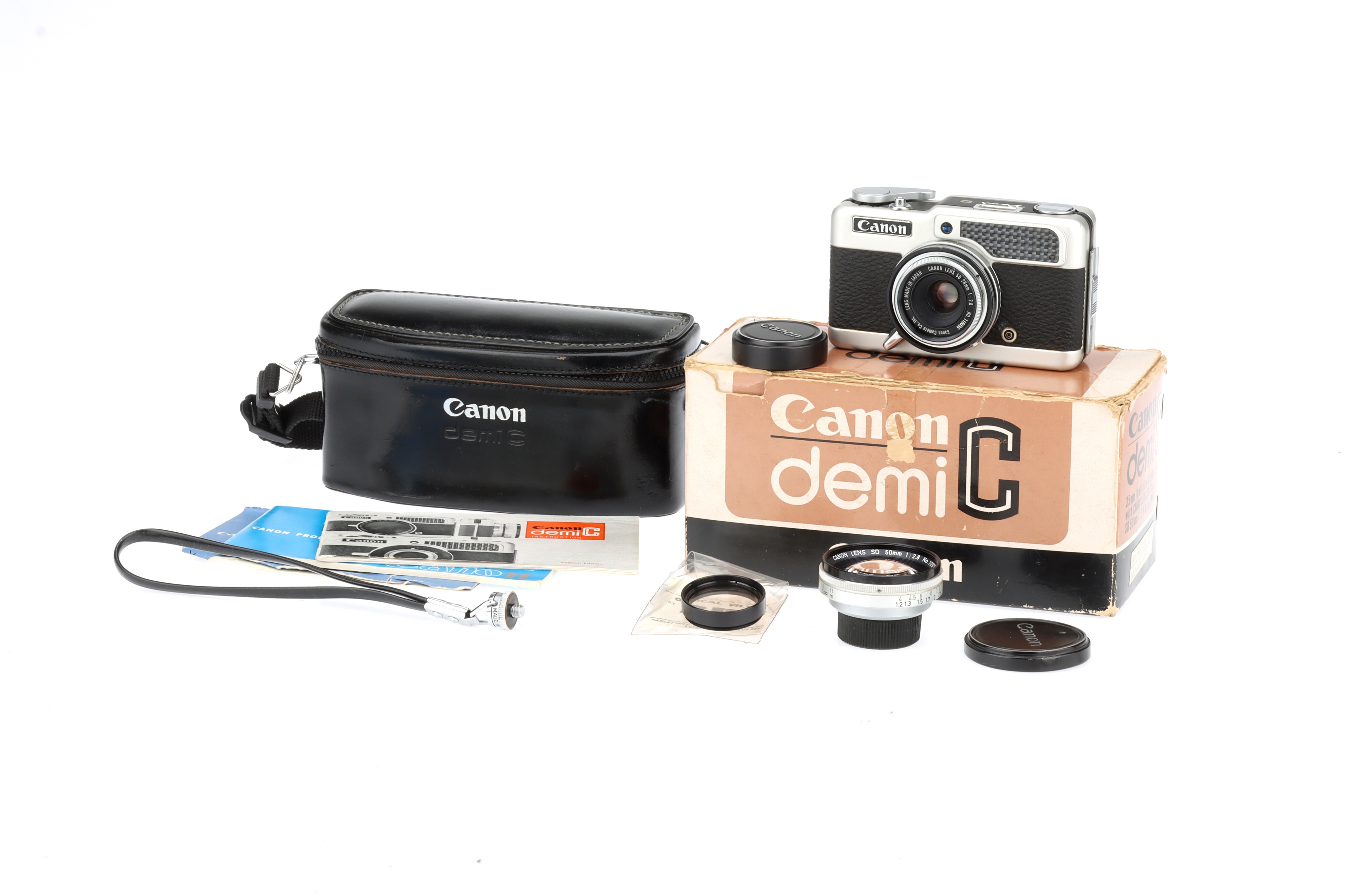 A Canon Demi C Half Frame 35mm Camera Outfit,