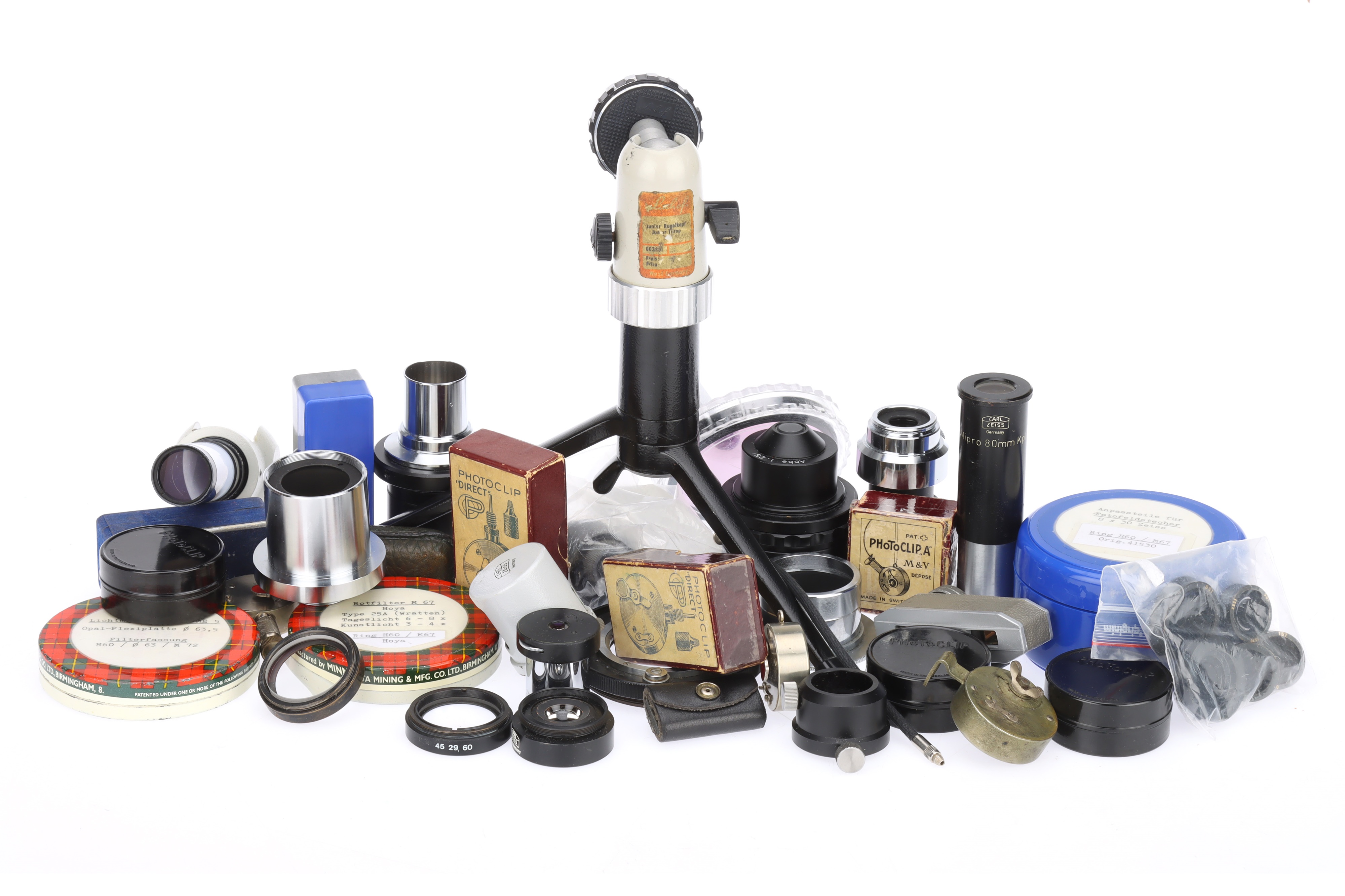 A Small Group of Photographic Accessories and Components