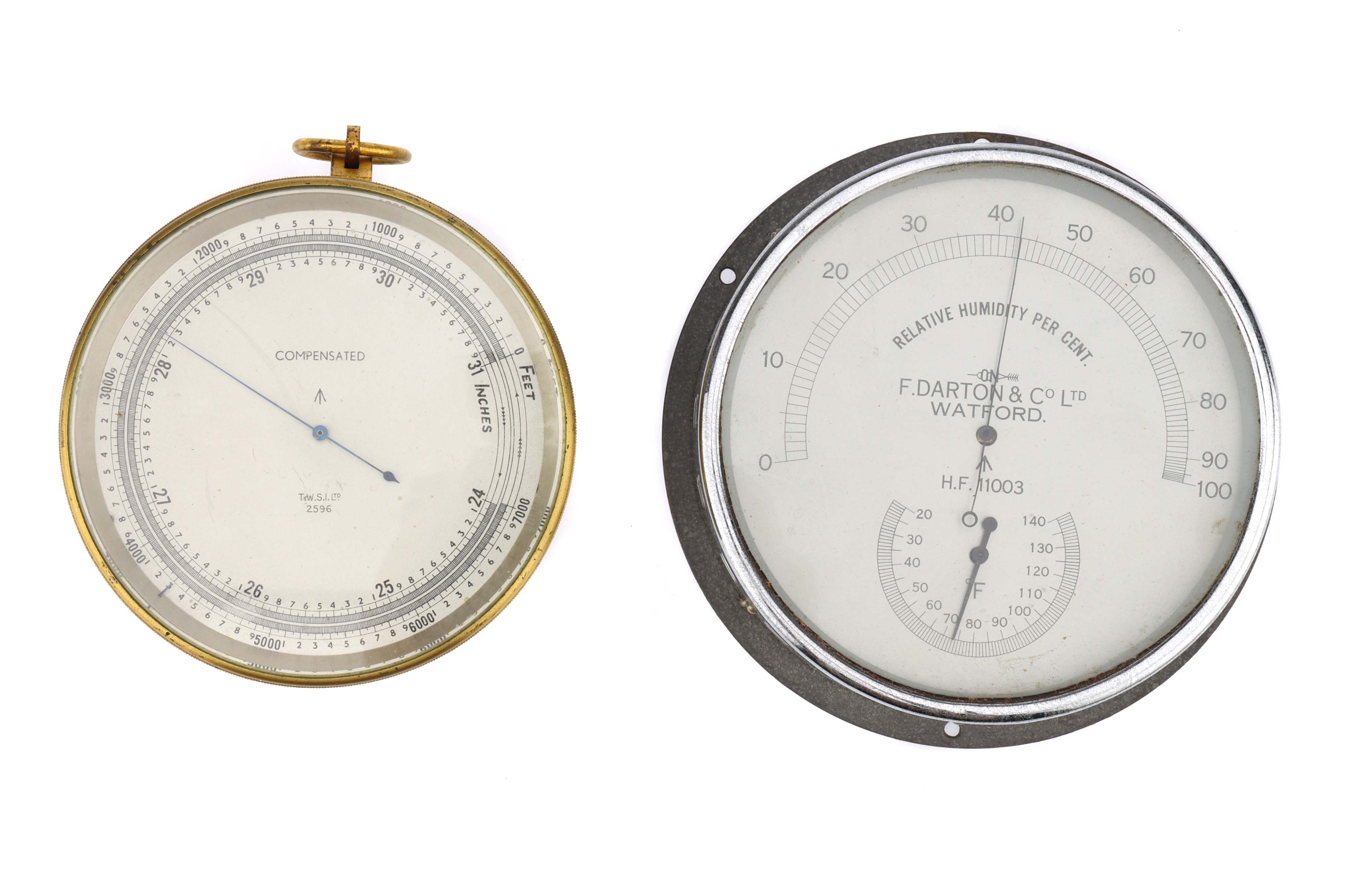 F. Darton & Co. Ltd. Military Hygrometer Thermometer,